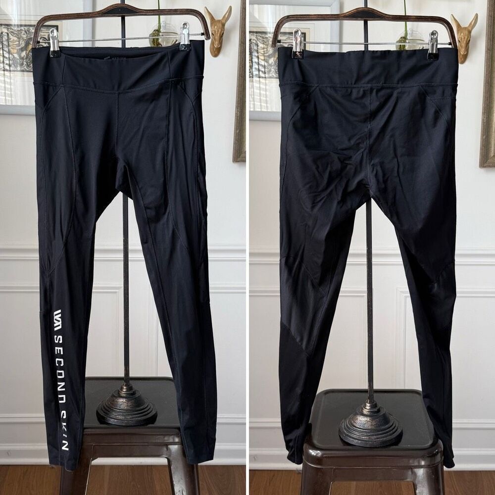 Second Skin Compression Pants Leggings Black M 28” Inseam
